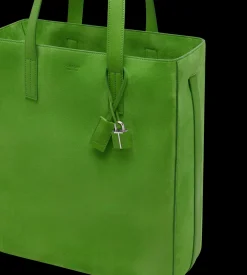 CASHMERE SUEDE NORTH SOUTH TOTE