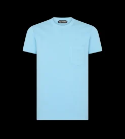 COLD DYED COTTON CREW NECK T-SHIRT
