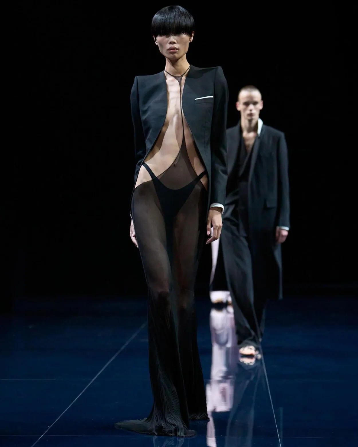 COLLARLESS WOOL SILK JACKET