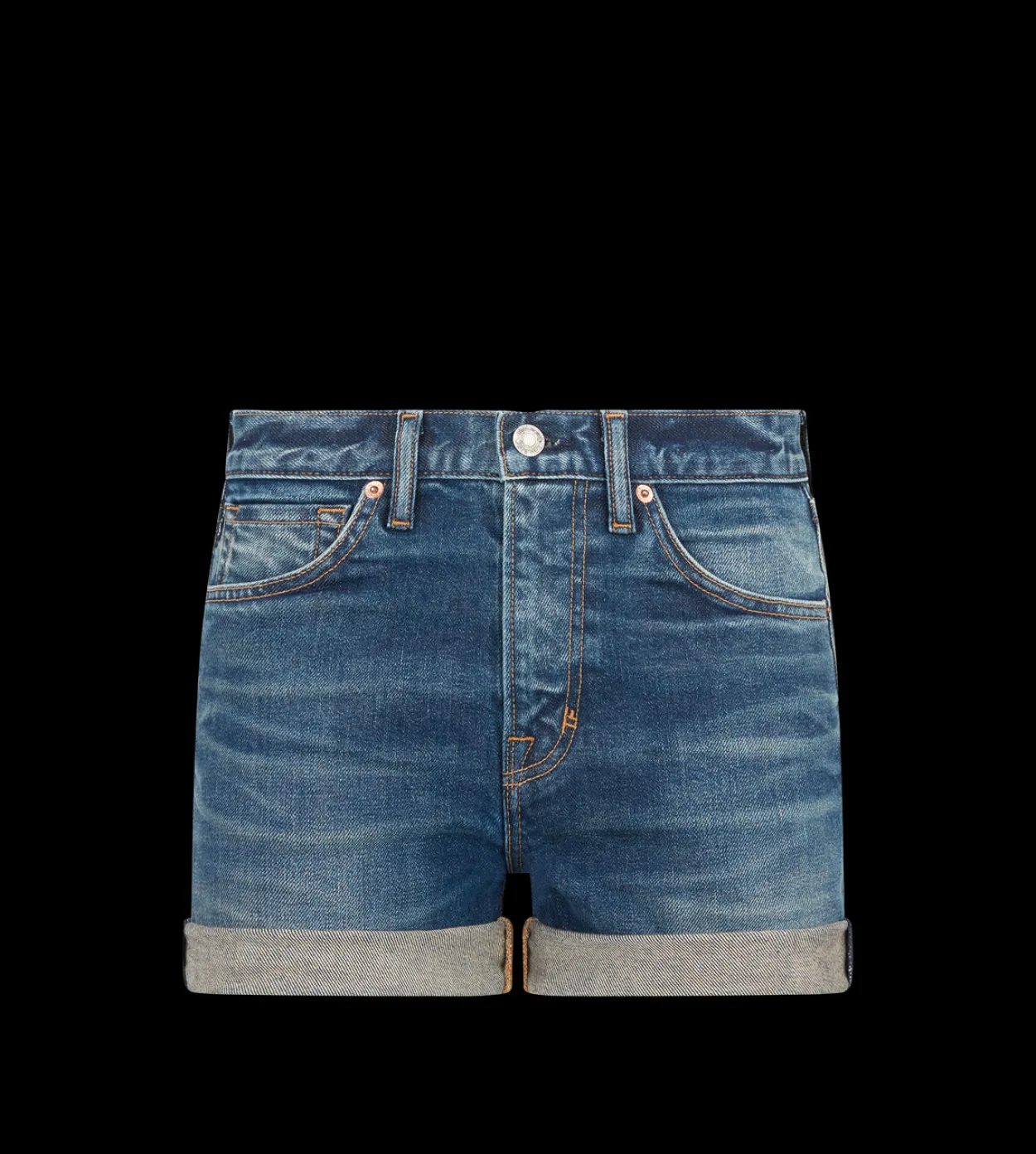 COMFORT STONE WASHED DENIM SHORTS