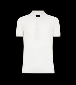 COTTON CASHMERE SHORT SLEEVE POLO
