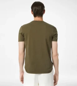 COTTON SILK CREW NECK T-SHIRT