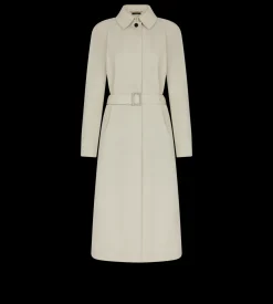 COTTON SILK GABARDINE TRENCH COAT