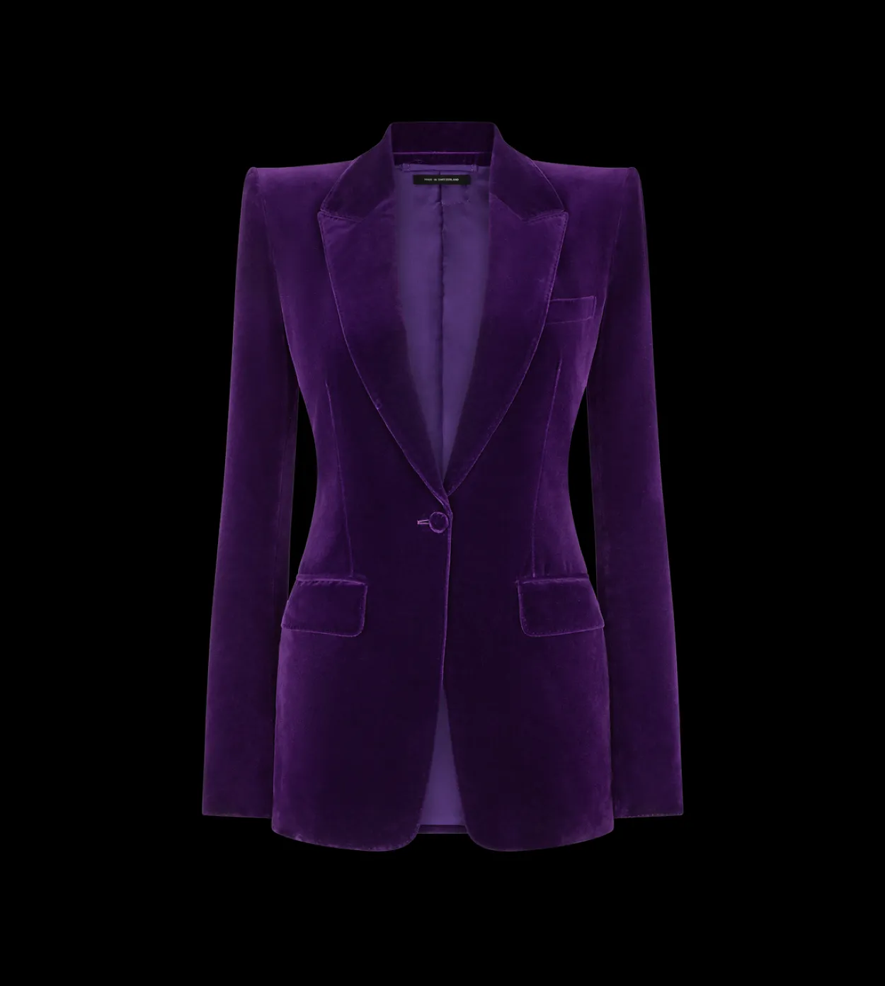 COTTON VELVET SINGLE BREASTED JACKET