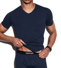 COTTON V-NECK T-SHIRT