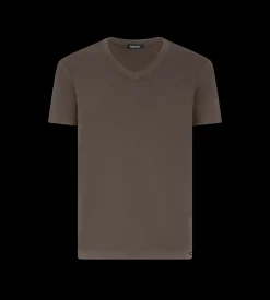 COTTON V-NECK T-SHIRT