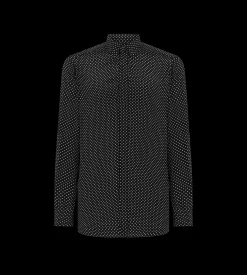 CREPE DE CHINE POLKA DOT CLASSIC FIT SHIRT