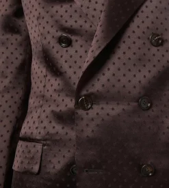 CREPE SATIN POLKA DOT JACQUARD JACKET
