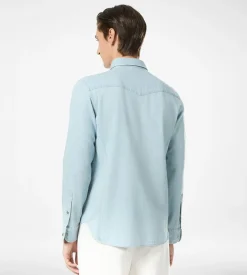 DENIM CHAMBRAY WESTERN SHIRT