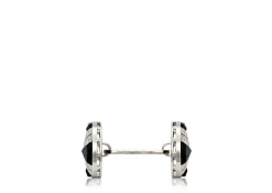 DIAMOND ROUND CUFFLINKS