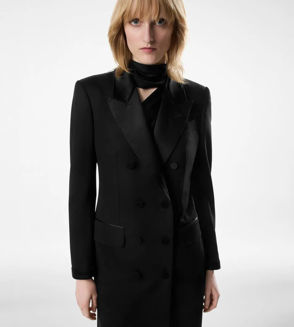 DOUBLE BREASTED EVENING COAT