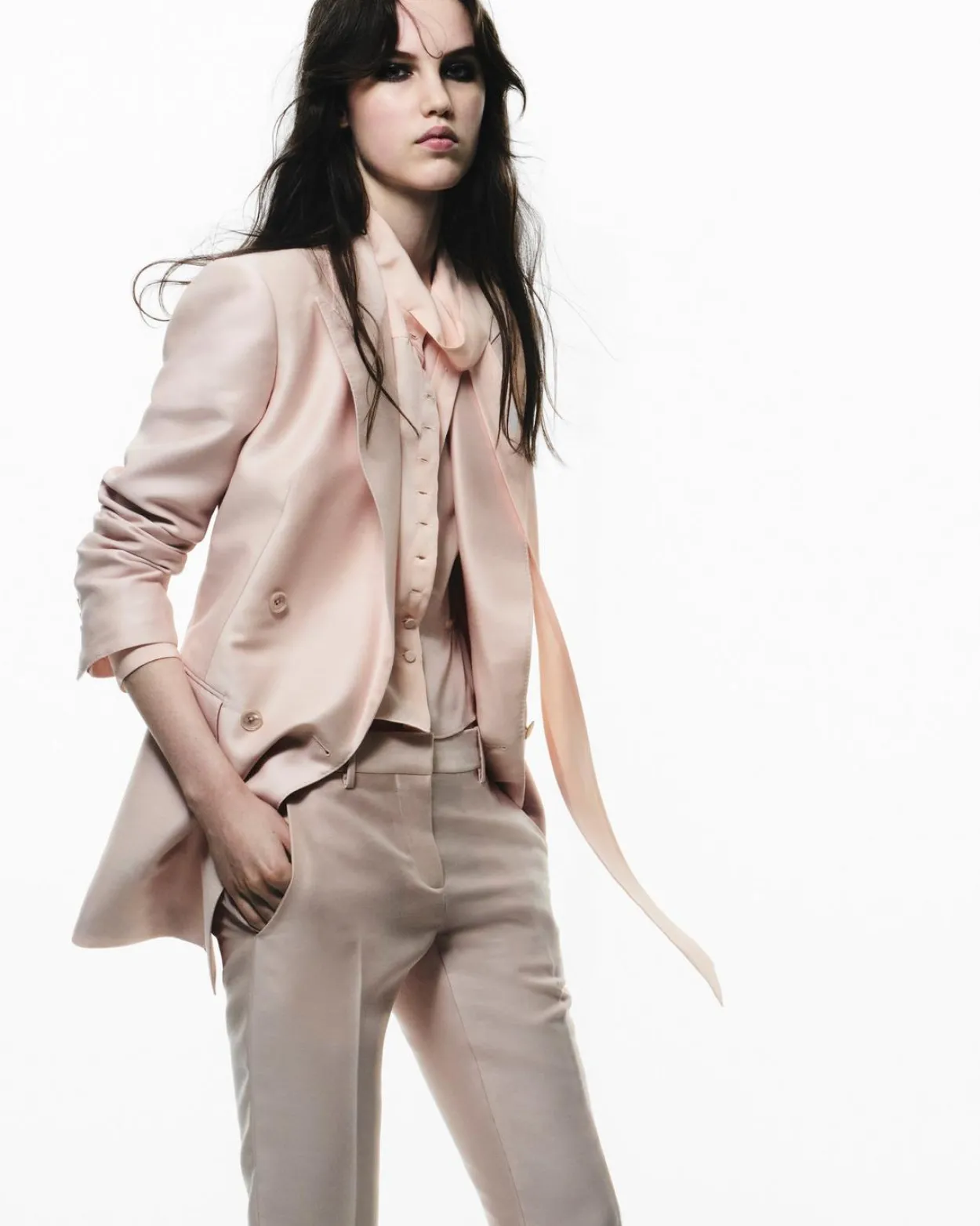 DOUBLE BREASTED PEAK LAPEL JACKET