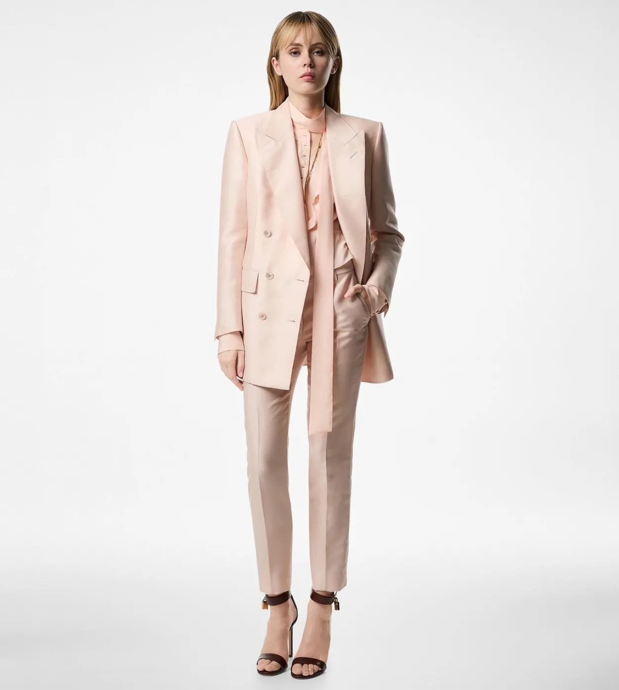 DOUBLE BREASTED PEAK LAPEL JACKET