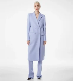 DOUBLE FACE LIGHT WOOL DOUBLE BREASTED COAT