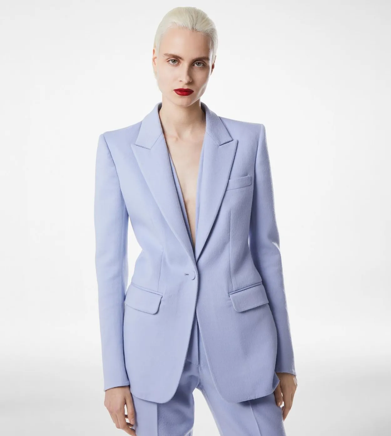 DOUBLE FACE LIGHT WOOL SINGLE BREASTED JACKET