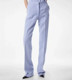 DOUBLE FACE LIGHT WOOL TAILORED STRAIGHT PANTS