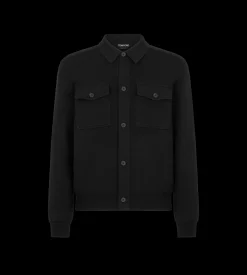 DOUBLE FACE WOOL CASHMERE OUTERSHIRT