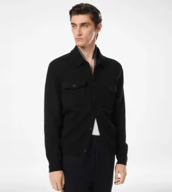 DOUBLE FACE WOOL CASHMERE OUTERSHIRT