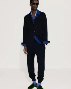 DOUBLE FACE WOOL JOGGERS