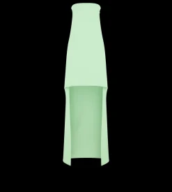 DOUBLE GEORGETTE STRETCH SILK ASYMMETRIC STRAPLESS COCKTAIL DRESS