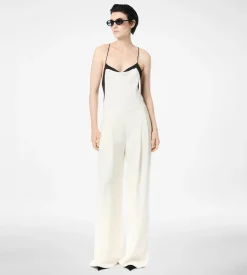 DOUBLE GEORGETTE STRETCH CAMISOLE JUMPSUIT
