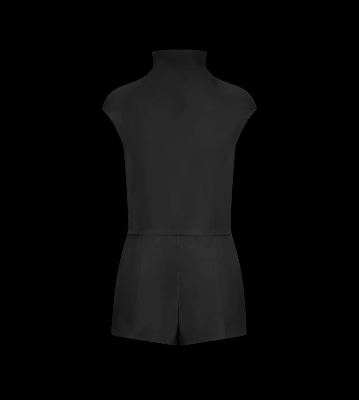 DOUBLE SILK DUCHESSE PLAYSUIT WITH CUT-OUT