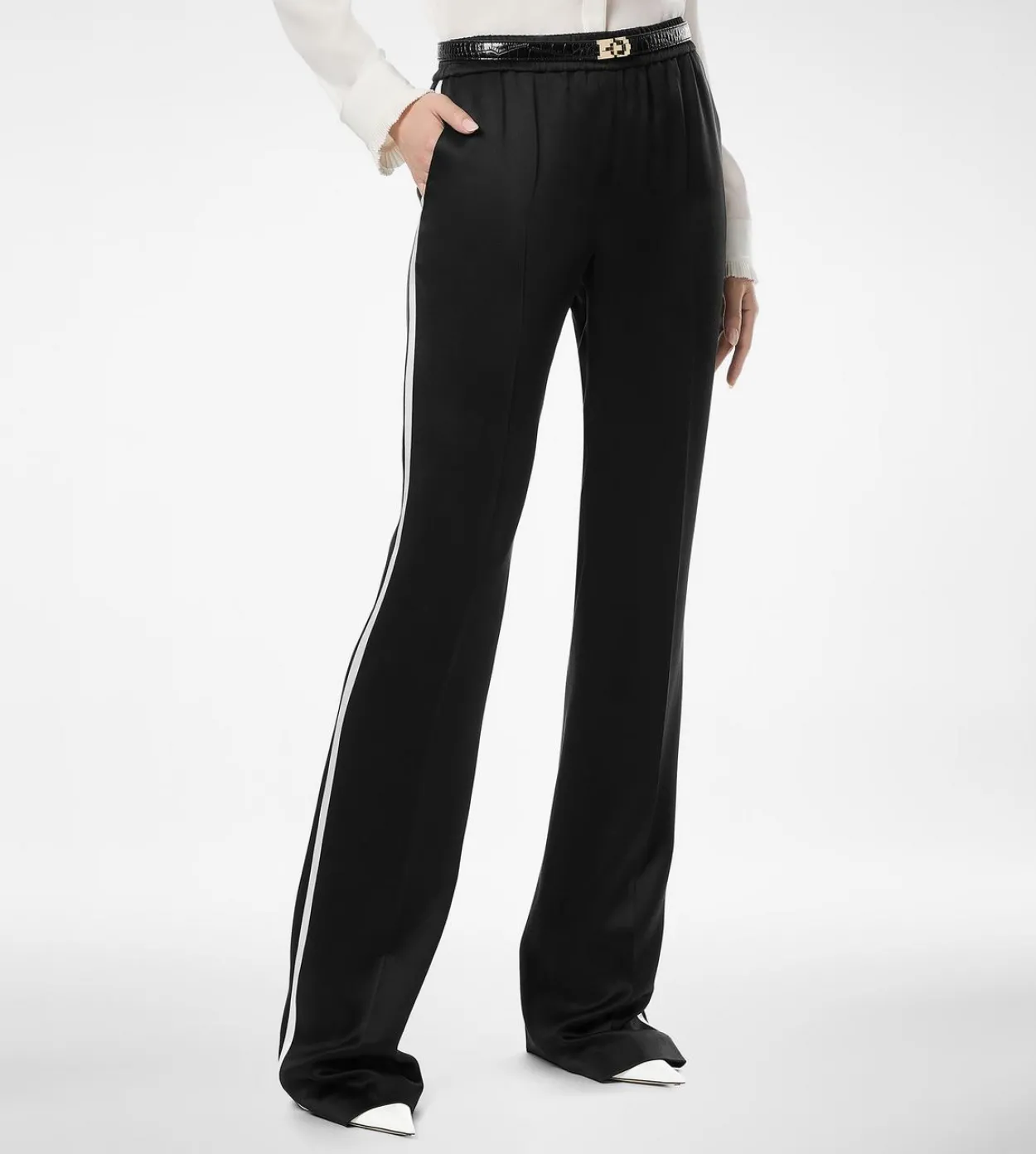 DOUBLE SILK SATIN JOGGERS