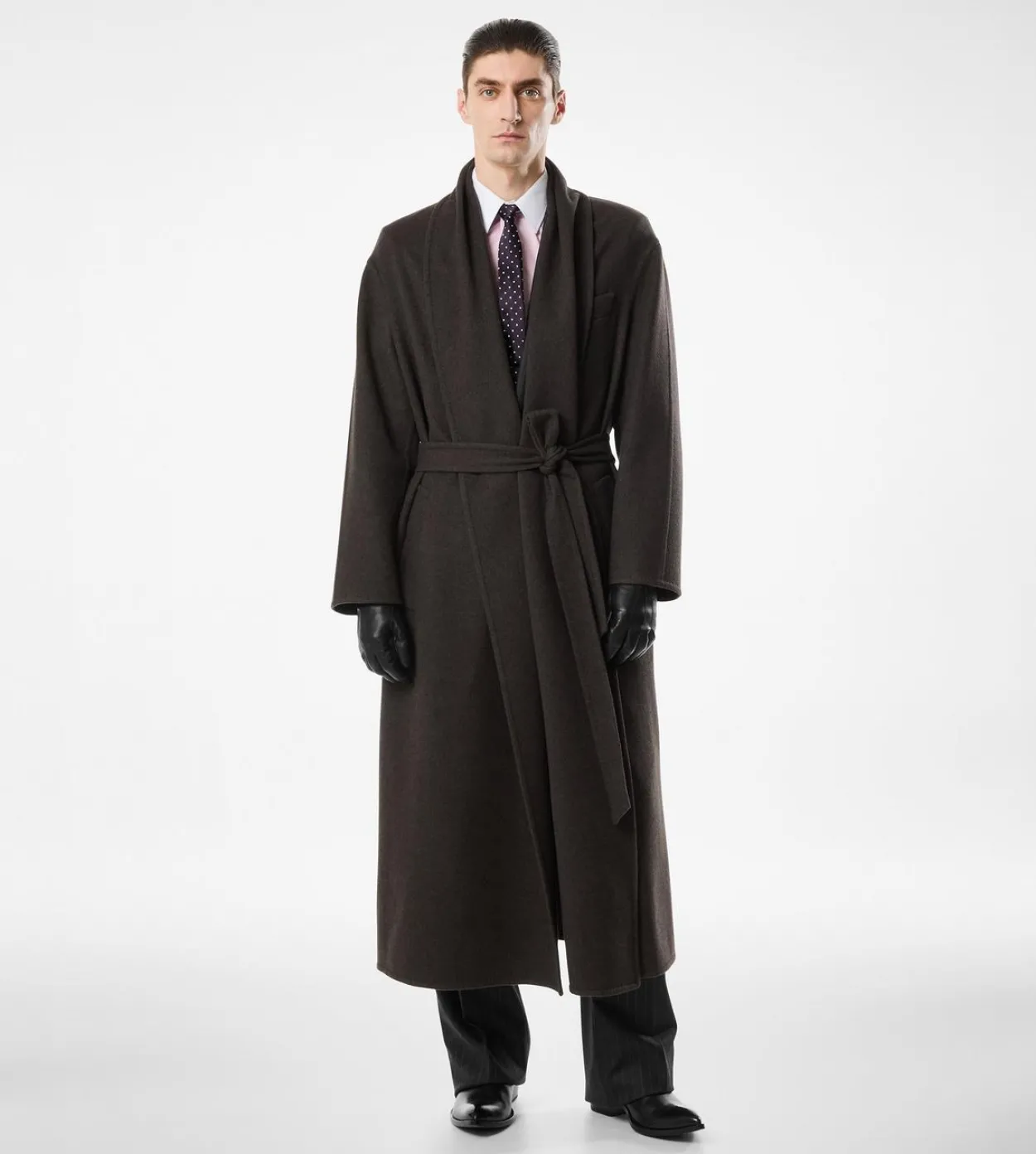 DOUBLE SPLITTABLE CASHMERE SHAWL COAT