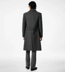 DOUBLE SPLITTABLE HERRINGBONE COAT