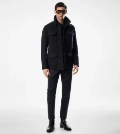 DOUBLE SPLITTABLE TWILL FOUR POCKET JACKET