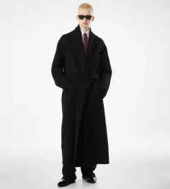 DOUBLE SPLITTABLE WOOL CASHMERE SHAWL COAT