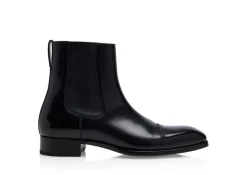 ELKAN LEATHER CHELSEA BOOTS