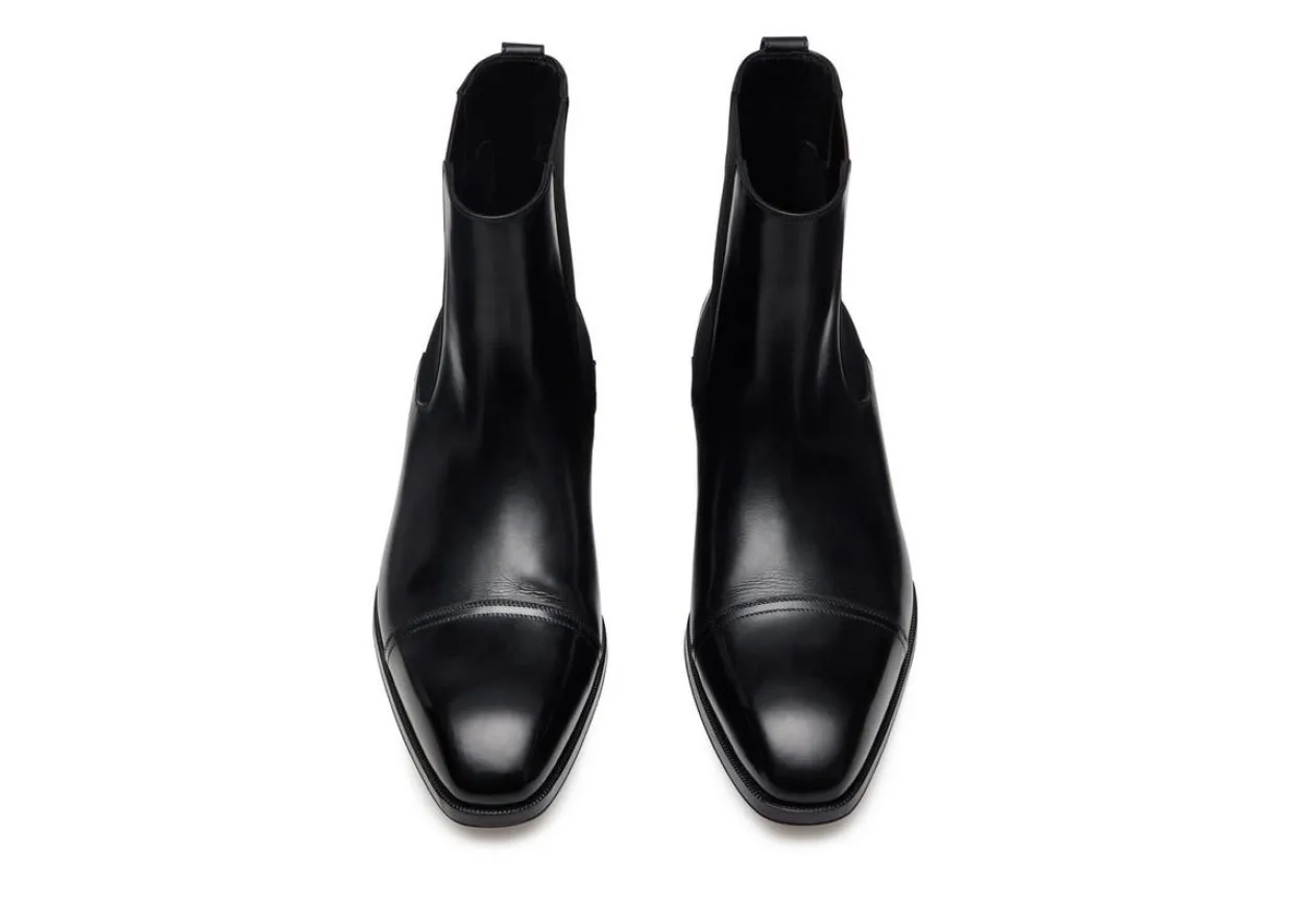 ELKAN LEATHER CHELSEA BOOTS