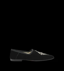 EMBROIDERED VELVET STEVEN SLIPPER