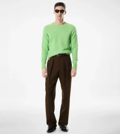 FELTED CASHMERE CREW NECK