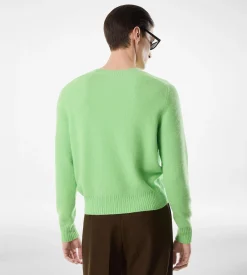 FELTED CASHMERE CREW NECK