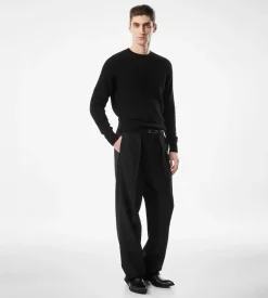FELTED CASHMERE CREW NECK