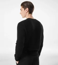FELTED CASHMERE CREW NECK