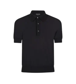 FINE GAUGE CASHMERE SILK POLO