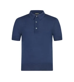 FINE GAUGE CASHMERE SILK POLO