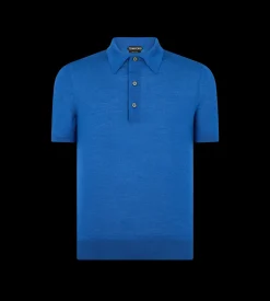 FINE GAUGE CASHMERE SILK POLO