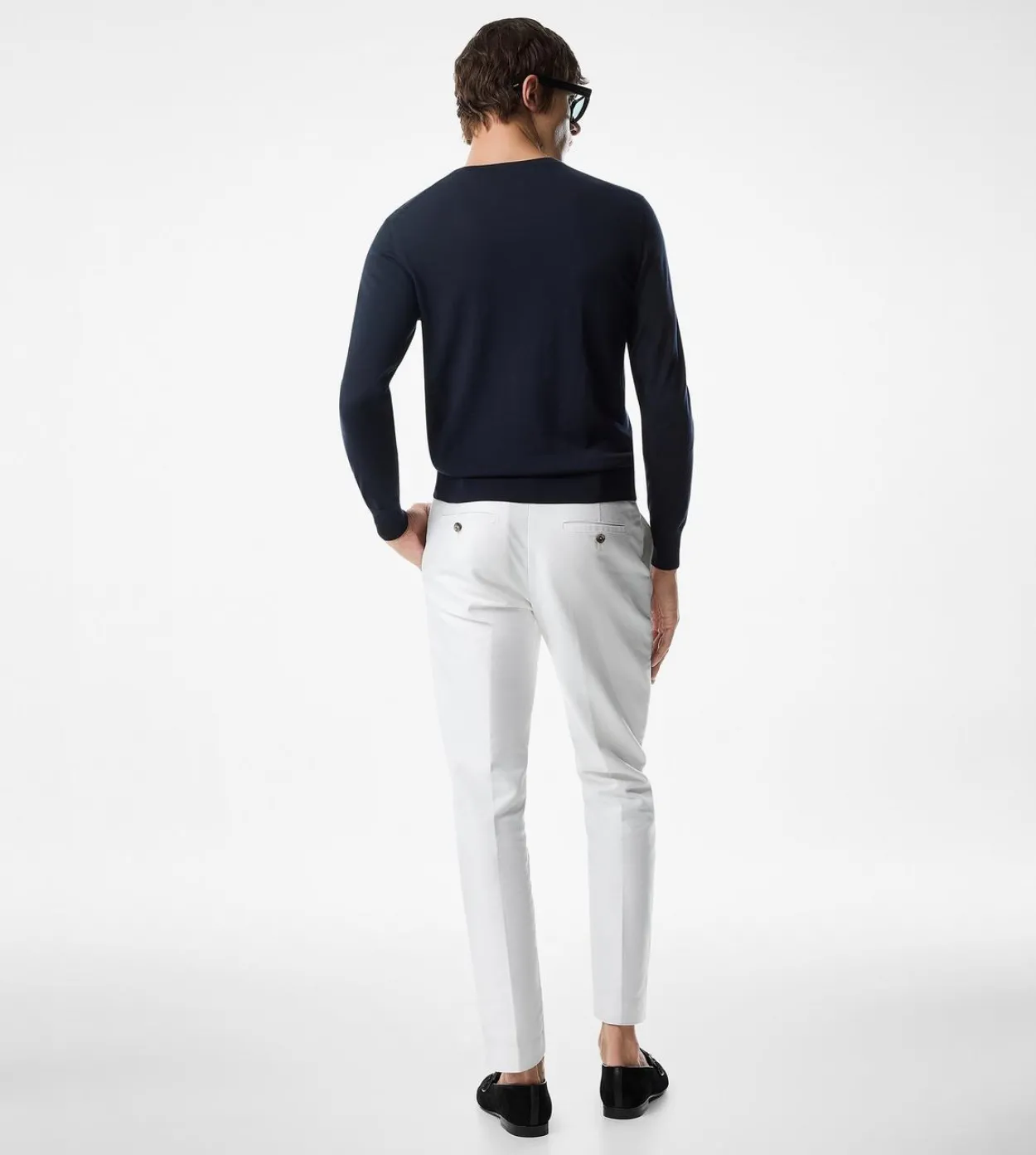 FINE GAUGE PURE WOOL CREW NECK