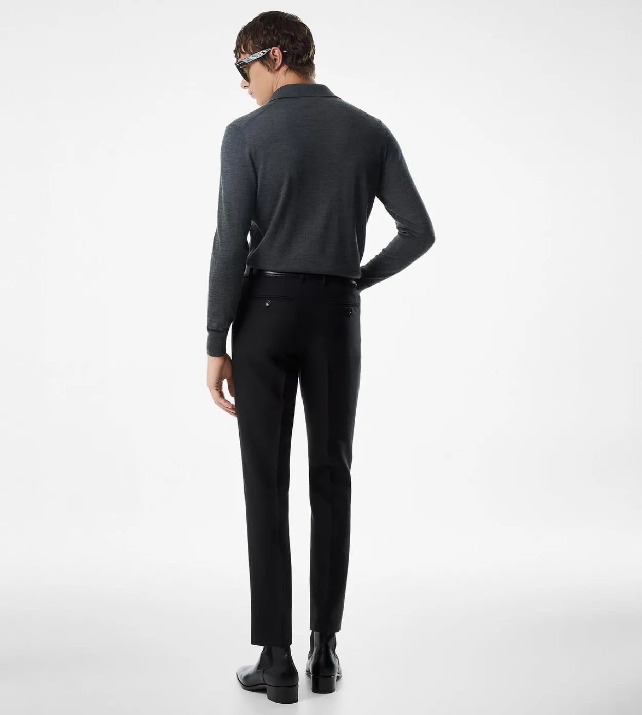 FINE GAUGE PURE WOOL POLO