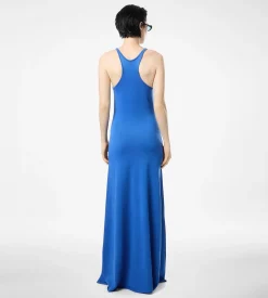 FINE MERINO SLEEVELESS LONG TANK DRESS