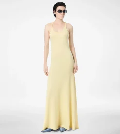 FINE MERINO SLEEVELESS LONG TANK DRESS
