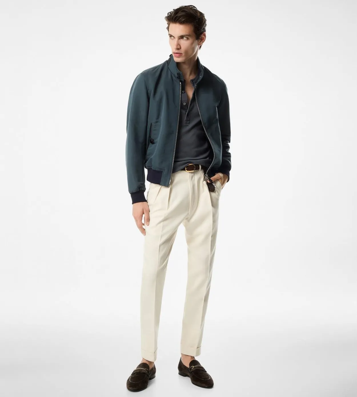 FINE POPLIN HARRINGTON
