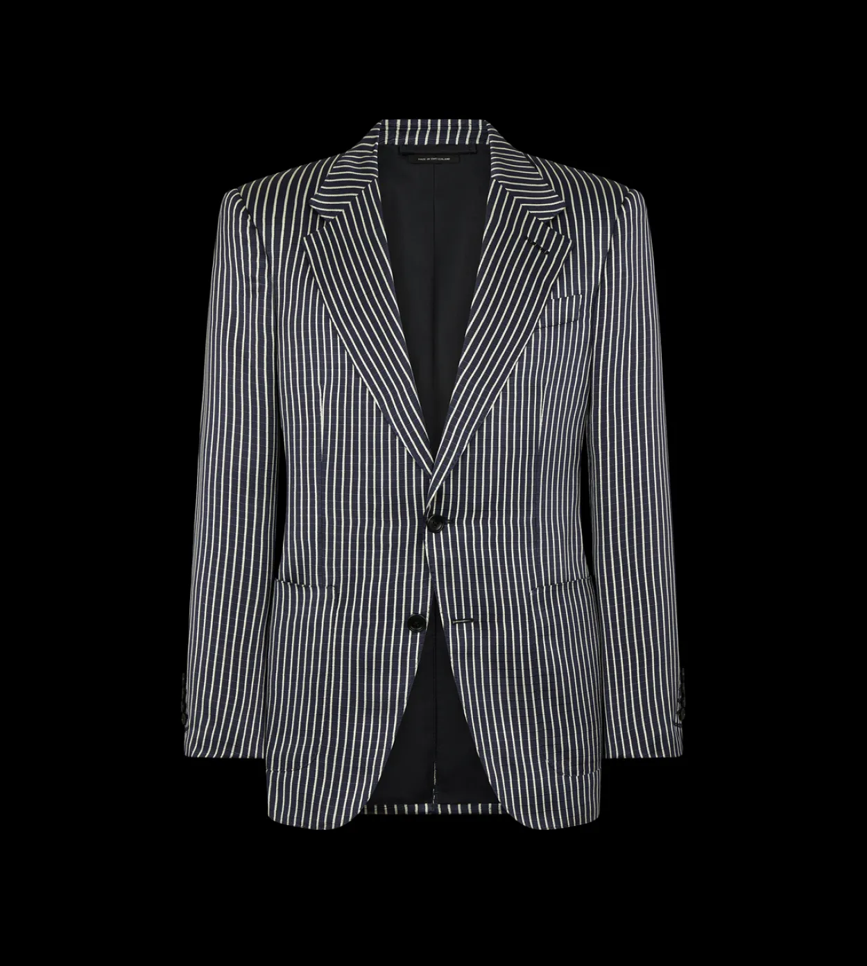 FLUID SILK FAILLE STRIPE JACKET