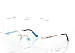 GEOMETRIC BLUE BLOCK OPTICALS