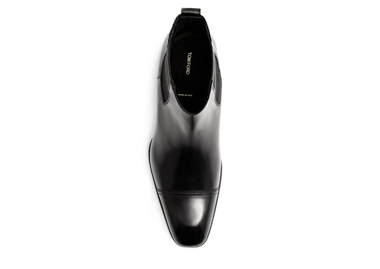 GIANNI LEATHER CAP TOE CHELSEA BOOT