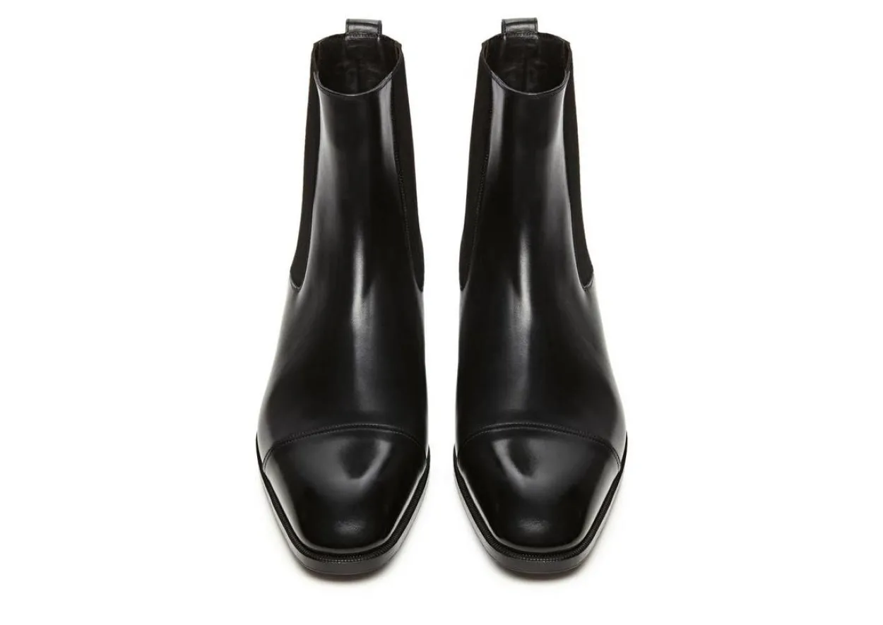 GIANNI LEATHER CAP TOE CHELSEA BOOT